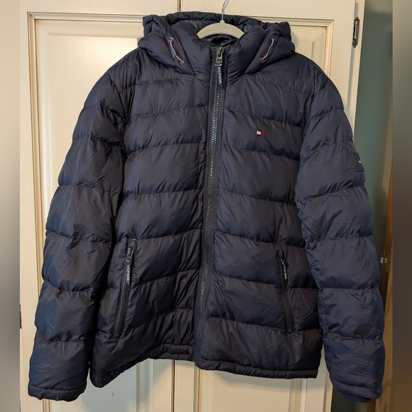 Tommy Hilfiger Other - Tommy Hilfiger Navy Hooded Puffer Jacket Men's